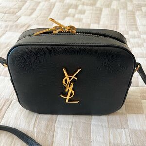 Yves Saint Laurent Grain de Poudre Monogram Small Crossbody Bag